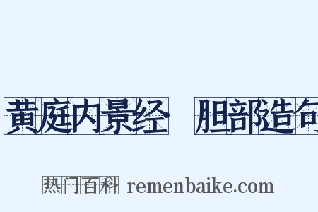 黄庭内景经·胆部造句是什么意思的图片